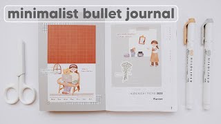 Minimalist Bullet Journal Setup 2023 📔 Hobonichi