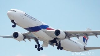 Malaysia Airlines Airbus A330-300 (9M-MTH) takeoff from KIX/RJBB (Osaka Kansai) RWY 06R