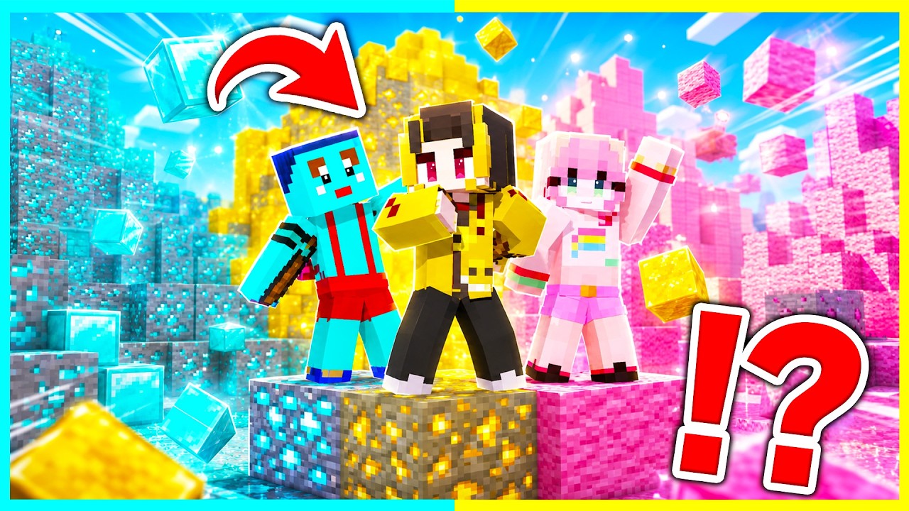 Minecraft in a One Block World Where You Can Only Step on Your