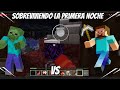 Mi primer dia en minecraft Sobrevivennsia EXTREMA🧟♂️🧟♂️#1
