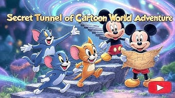 Tom, Jerry & Mickey Mouse in the Secret Tunnel of Cartoon World – The Ultimate Adventure Story