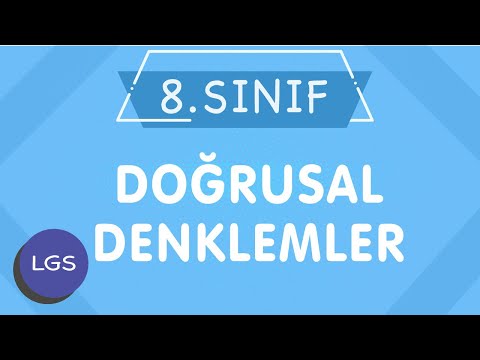 LGS DOĞRUSAL DENKLEMLER 8.Sınıf Matematik Yeni Nesil Konu Anlatımı (İMT Hoca)