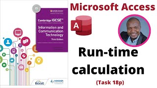How to construct database run-time calculation - Ms Access [Task 18p]