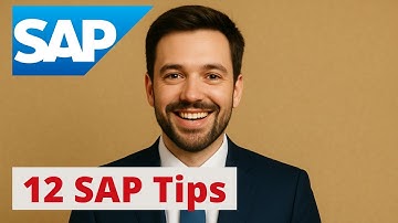 Learn SAP: 12 useful Tips for SAP Users