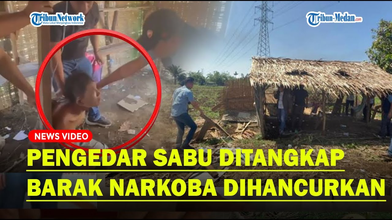 BARAK NARKOBA di Binjai Timur Digerebek dan Dihancurkan, Seorang Pengedar Sabu Ditangkap