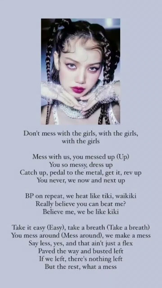 the-girls-by-blackpink-lisa-rap-lyrics-in-english-youtube