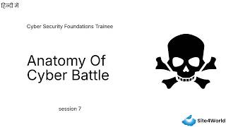 Famous Cyber Security Foundations Trainee Session 7 : Anatomy Of Cyber Battle Wealth