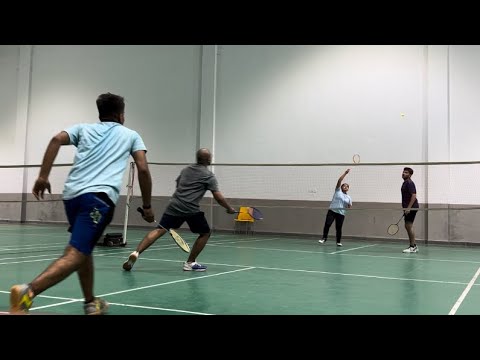 Badminton - Mix Doubles Vs Boys Doubles - YouTube