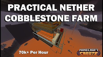 Practical Nether Based Cobblestone Generator
