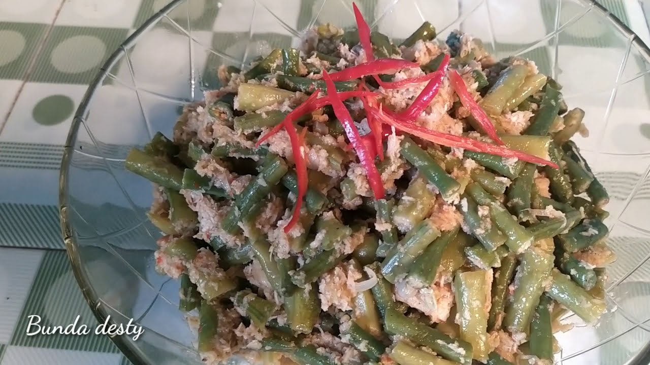 Masak Kacang Panjang bumbu Kelapa Parut - YouTube