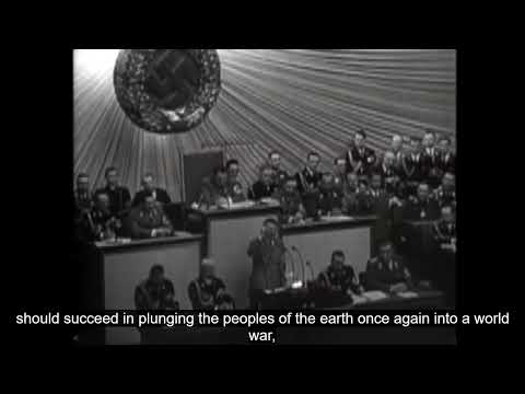 Adolf Hitler Reichstag Speech January 30Th, 1939