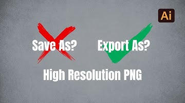 How to Save a High Resolution Image (PNG) in Adobe Illustrator