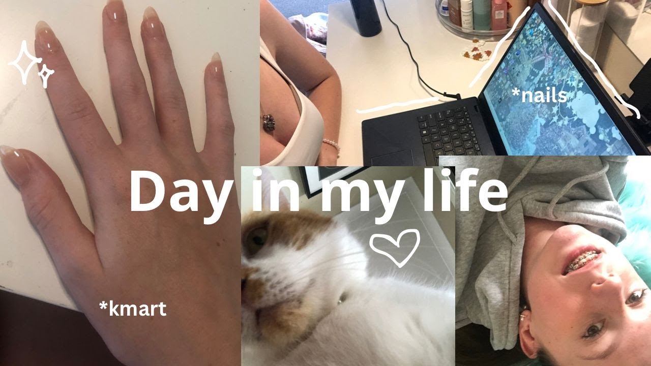 day in my life  *kmart *nails