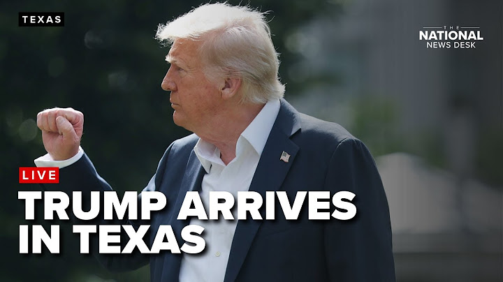 Trump arrives in Texas to tour flood damage