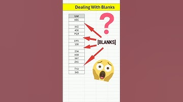 Dealing with BLANKS In Excel ✅ Remove blanks in Excel #excel #exceltips #tutorial