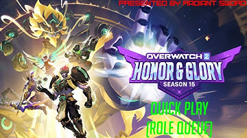 Overwatch 2 / Unranked (S15) / Quick Play (Role Queue/Tank Role) / Oasis (Evening) (13+)