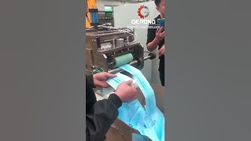 High speed non woven facial mask slicing making machine testing video