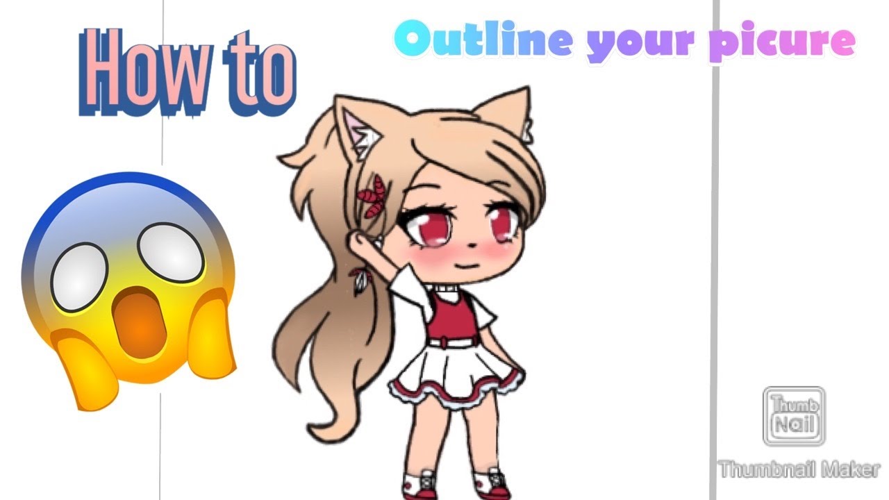 How to outline your gacha characters!! 💕 - YouTube