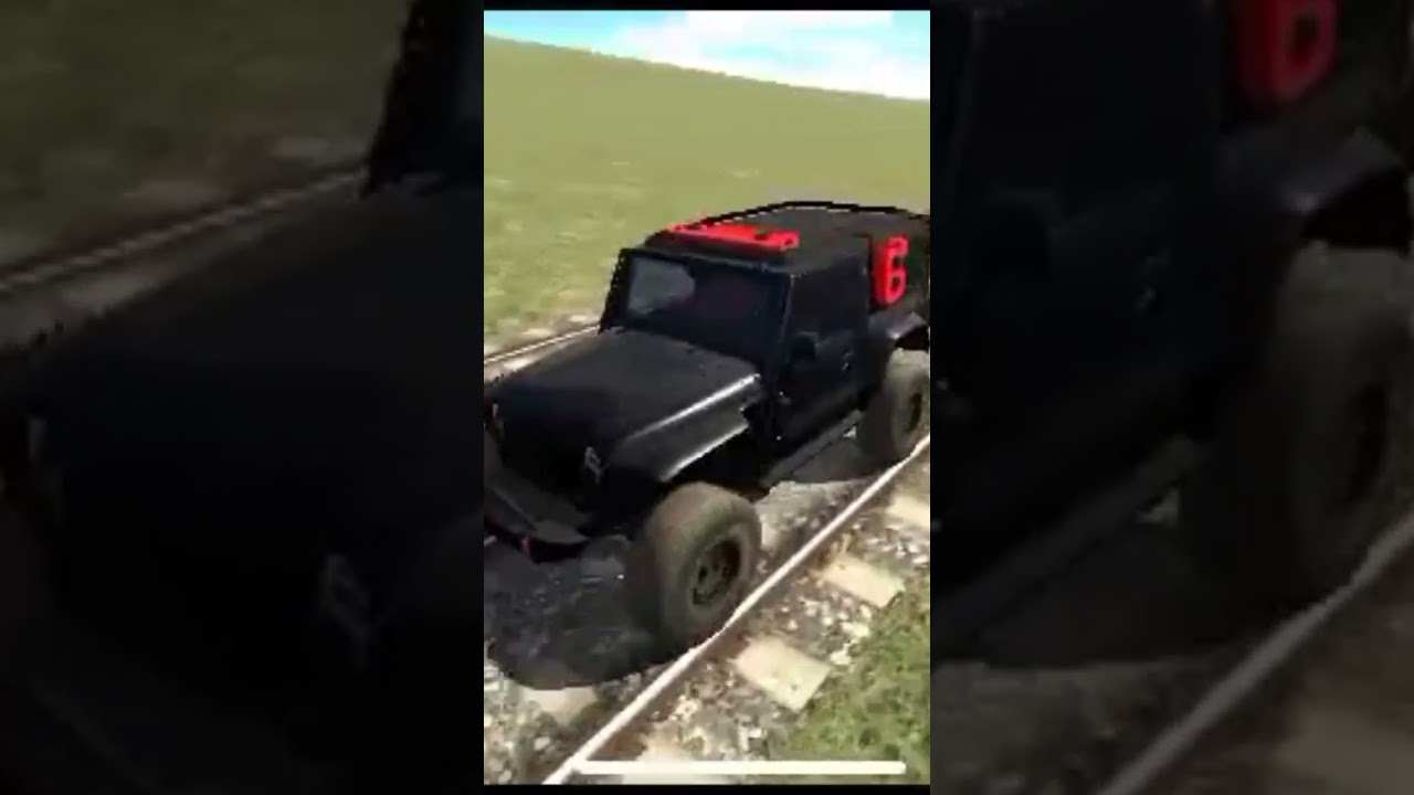 Jeep VS Train 🚂🚂🚂🚂🚙🚙🚙😅😅
