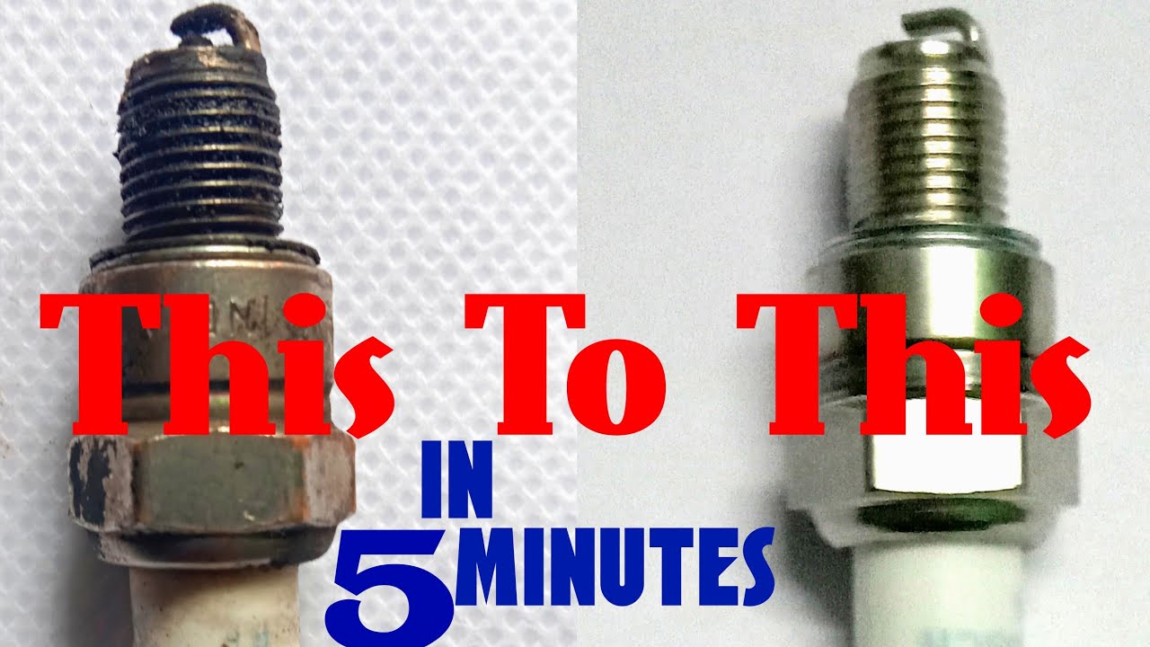 How To Clean Spark Plug Of Bike at home easy 5 minute process in