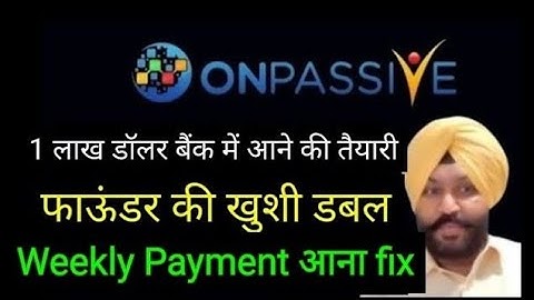 Onpassive latest update Today | Mr Ash mufareh Live Update | Victory with ash commission update