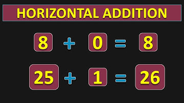 Class 1 | How to do HORIZONTAL and VERTICAL ADDITION ? | PMCE