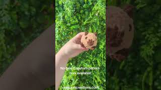 No-Sew Capybara Crochet Pattern now available! #capybara Content