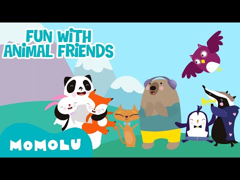 Momolu - Fun with Animal Friends! 🐼🥳 | 30+ MINS | Animals Takeover | Compilation | @MomoluOfficial