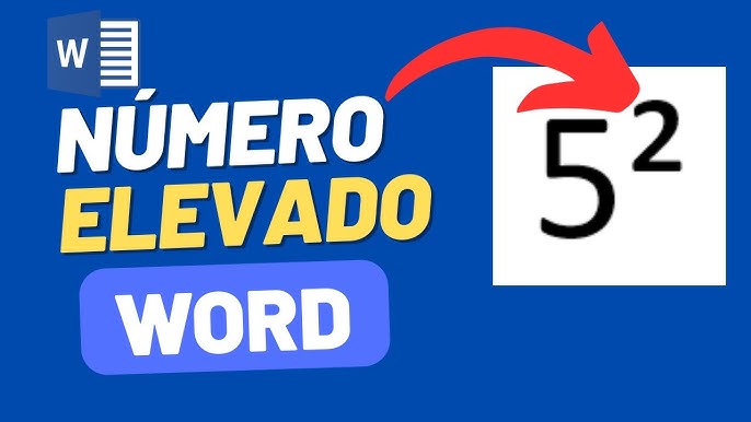 COMO COLOCAR NUMERO ELEVADO NO WORD 