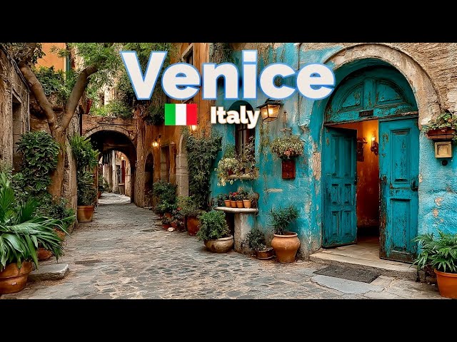 Rome, Italien | Venice | Stadsvandring 4K