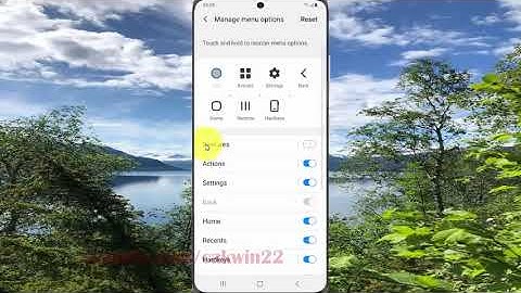 Samsung Galaxy S20 : How to enable or disable gestures in menu options (Android 10)