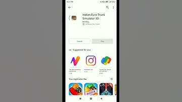 Thumbnail of how to install Indian euro  truck simulator 3D game from play store