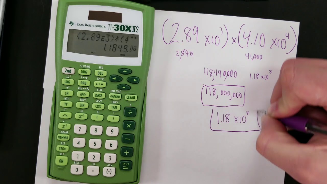 problem solving with scientific notation calculator