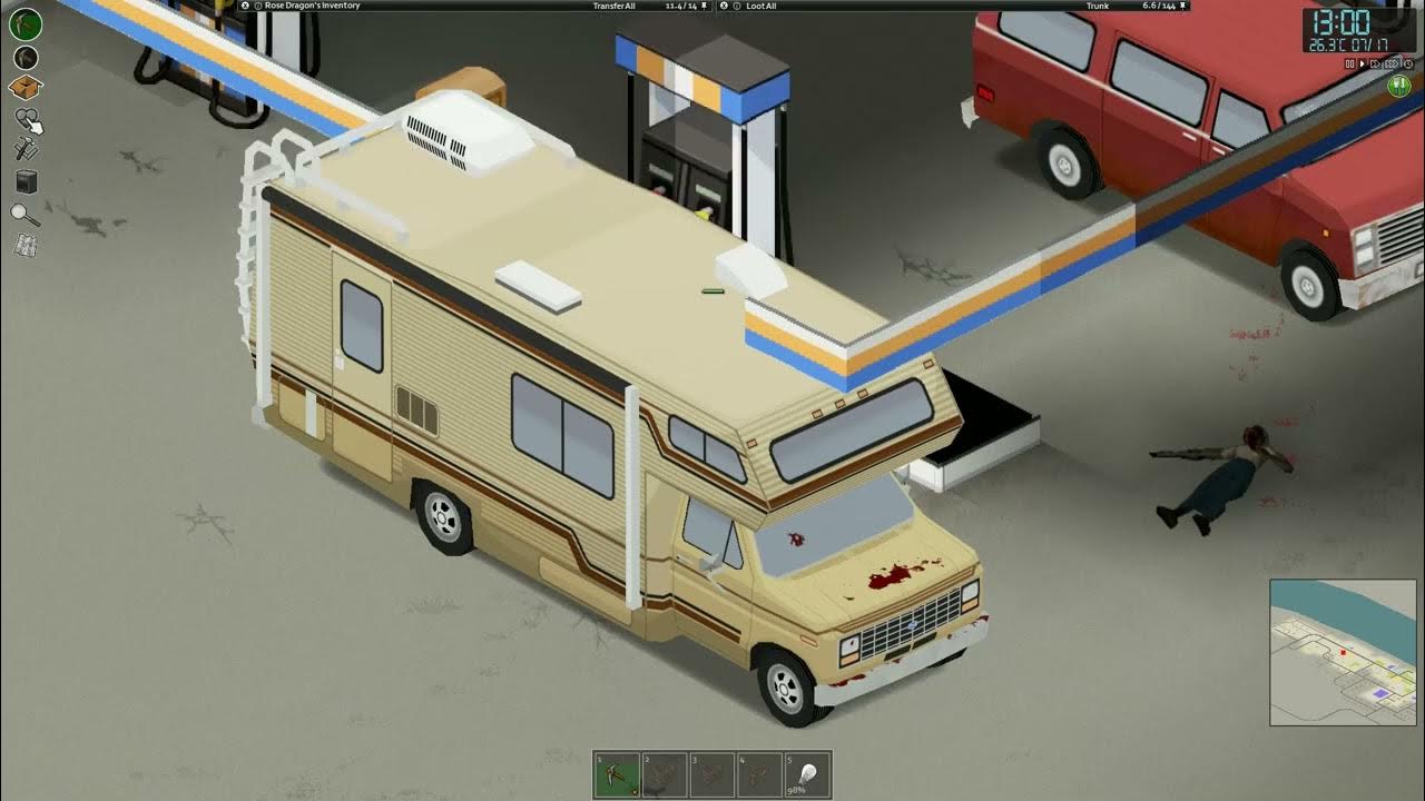 Project zomboid как разобрать машину на металл