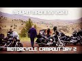 Maupin Madness Motorcycle Campout day 2 | Rain, Riding to Warm Springs and Snow Cones