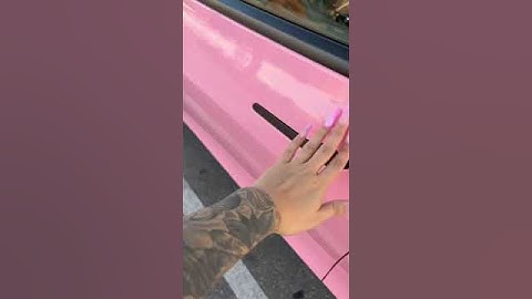 COLOR CHANGING TESLA! MUST SEE! #pinktesla #teslamodel3 #carwrap #wrappedcar