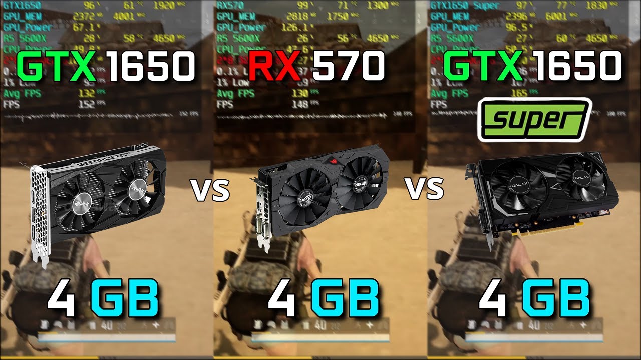 gtx 1650 성능 Update 2022 GTX1650 vs RX570 vs GTX1650 Super 게임 성능 비교! (롤, 오버워치, 배그) with 라이젠 5600X
