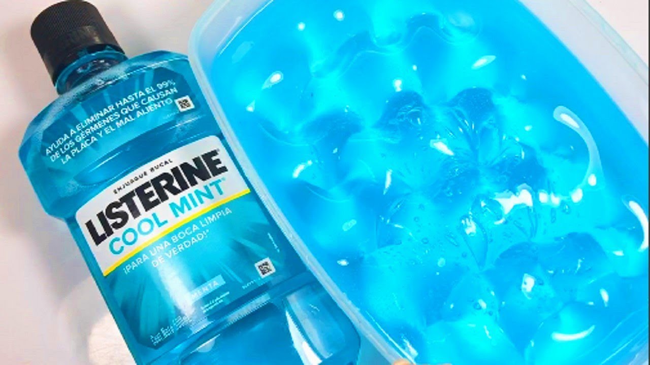 REAL NO GLUE SLIME TEST 💧 Mouthwash Listerine Slime 💧 YouTube