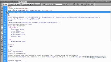 PHP Programming Tutorial - Dynamic FAQ Section - Part 2