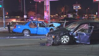 VIDEO: 3-car crash sends 5 to the hospital in Phoenix