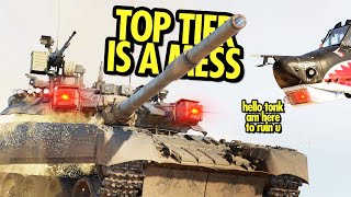 WHY TOP TIER WAR THUNDER IS RUBBISH - T-80UK in War Thunder