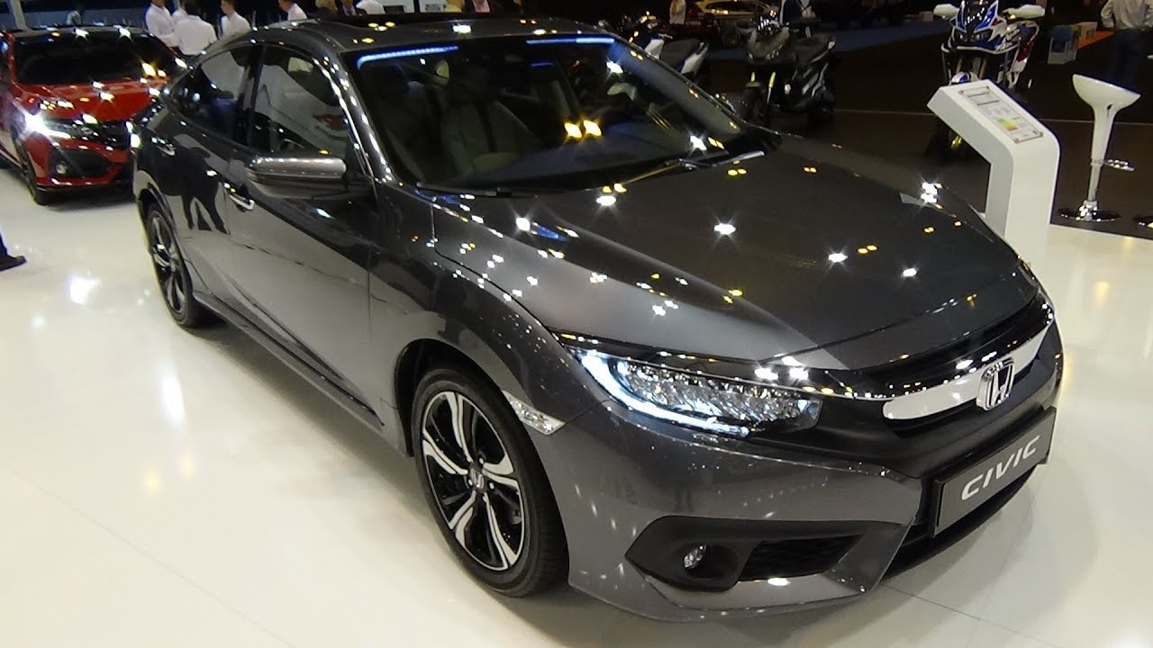 2018 Honda Civic Sedan 1 5 Vtec Turbo Executive Exterior And Interior Salon Madrid Auto 2018