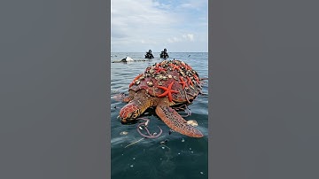 Menyelamatkan kura-kura merah langka dari teritip dan bintang laut
