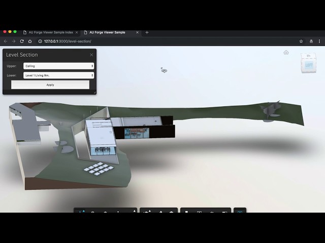 Autodesk Forge Viewer Sectioning with Revit levels