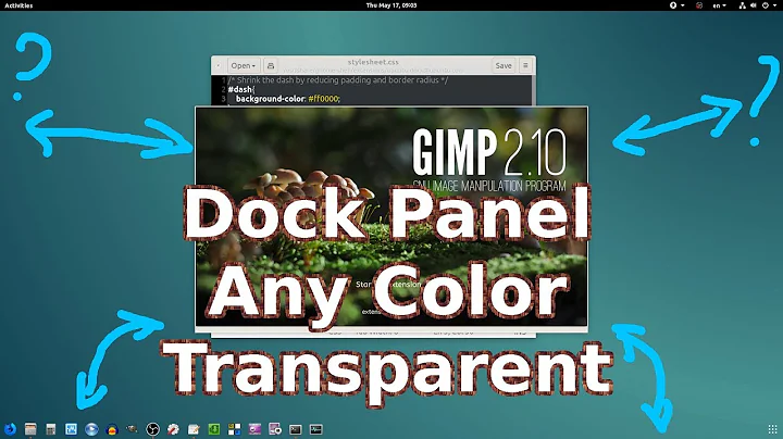 Ubuntu GNOME: Change Color Transparent Dock Panel