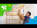 How to assemble swedish ladder sport2  gym set for a playroom