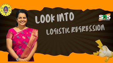 Session 4|Logistic Regression-Using Python 2|Dr.N.Nandhini|ASP|MCA|SNSCT