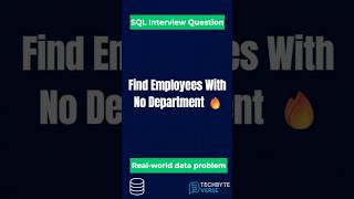 Employees Without Department? 😳 | SQL Interview Question