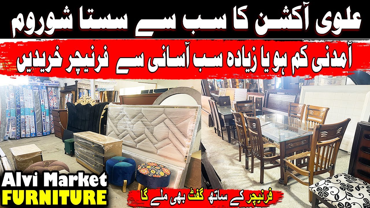 Furniture Showroom Low price ! Bed set and Dining Table Set ! Alvi