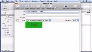 How to read and send email messages in Apple Mail
